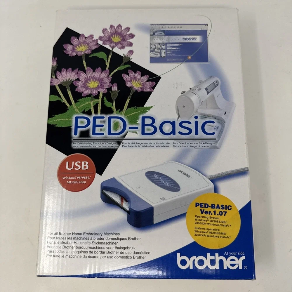 BROTHER PED-Basic Version 1.0 Embroidery Instruction Manual and‎ Empty Box Only